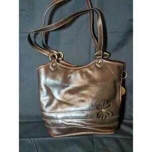 Duck Head Brown Leather Handbag‎